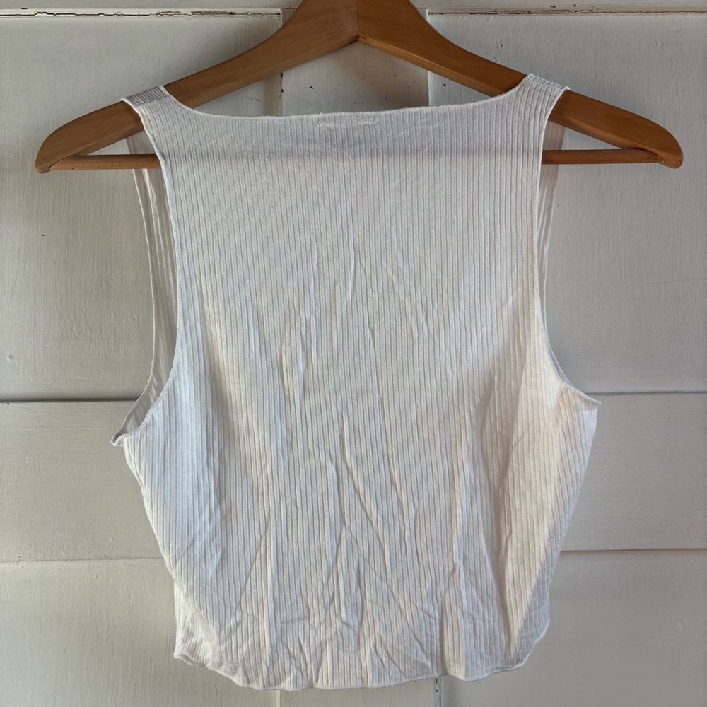 Free People Intimately White Ribbed Tank - Picture 5 of 6